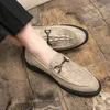 Carved Crocodile Brogue Leather Oxford Shoes Tassel Pointed Toe One Stirrup Men's Fashion Formal Casual Shoes Business Shoes Multi Size