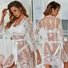 Women's Sleepwear Summer Women Sheer Ultra-thin Gauze Underwear Temptation Sexy Pajamas Lace Nightwear Nightdress Nightgown Dressing Gowns Robe T221006