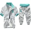 Men's Tracksuits Fashion Men Short Sleeve Tracksuit casual sporting suit hoodies and shorts M-XXL AYG276 221006