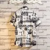 Abbigliamento da uomo T-shirt estiva Mezza manica Moda stampa T-shirt grafica allentata Camicetta da uomo Top Tee Man M-3XL