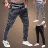 Herrenhosen Herren Casual Jogger Fitness Herren Sportbekleidung Jogginghose Trainingshose Skinny Bleistifthose Schwarz Gyms Track Pant G220929