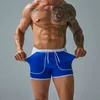 Męskie stroje kąpielowe 2021 Nowe seksowne spodnie pływackie Patchwork Beach Shorts Mayo de Praia Homens Maillot Bain J220913