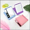 Mirrors Makeup Mirror With Led Lights Lady Cosmetic Folding Portable Travel Compact Pocket 8 Lamps Tool Drop Delivery 2021 Home Garden Dhmxy