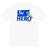 Moda Casual Casual de Summer S-Sleeved Herói Hero T-Shirt O-Gobes Longo Tops de Streetwear Skateboard Hiphop Top Size S22219