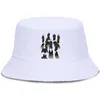 BERETS TOKYO Revengers Fisherman 모자 애니메이션 인쇄 패션 Sunbonnet Men Panama 2022 힙합 선 스크린 Sun Unisx Summer Bucket Cap