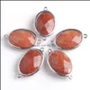 Pedra-cor de cor de cor de dupla falha dupla em forma de ovo em pedra natural gemas de pedras gemos para jóias artesanais BZ902 mjfashion dhhnu