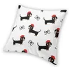 Kussen -Noordse stijl Dachshund Sausage Throw Case Home Decoratieve Wiener Badger Dog Cover for Living Room Sofa