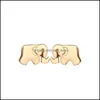 Stud Lucky Elephant Earrings Alloy Exquisite Gold Sier Color Stud Womens Simple Card Jewelry Gifts Drop Delivery 2021 Lulubaby Dhso9