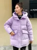 Women's Down Parkas Winter Thick Short Puffer Jacket Women Hooded Loose Oversized Bubble Coat Female Solid Casual Korean Parkas Warm Outwear 220930