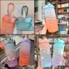 Mugs Mugs 2000Ml Water Bottle With Marker Time Girls Burn Cream Drink Cold Summer Sports Outdoor Room Drop Delivery 2021 Home Garden Dhylm