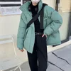 Parkas en duvet pour femmes hiver doudoune femmes col montant manteaux à bulles mode coréenne chaud recadrée Parkas femme 220930