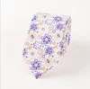 Bow Ties Fashion Cotton Men's Tie Floral Neck For Men Business Party Dresses Colourful Slim Cravate