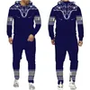 Мужские спортивные костюмы африканская капюшона Дашаки/костюм мужской случайный 3D-печатный этнический стиль брюк Установите мужчины/Женщины-народная уличная одежда 221006
