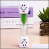 Novelty Items Novelty Items 3 Minutes Sand Timer Clock Smiling Face Hourglass Decorative Household Kids Toothbrush Gifts Christmas Or Dhpz9