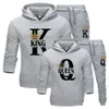 Men's Tracksuits Fashion Lover Couple Sportwear Set KING QUEEN Printed Hooded Clothes 2PCS Set Hoodie and Pants Plus Size Hoodies Women 221006