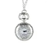 Montres de poche montre à Quartz chaîne en alliage évider fleur couvercle rabattable pendentif Vintage pour les femmes ENDQ