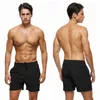 ملابس السباحة للرجال Datifer Hot Men Solid Solid Color Board Shorts Quick Dry Gay Surfing Bermuda Beach Pants with Zipper and Mesh Lining J220913