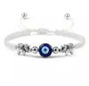 Classique bleu turc mauvais yeux Bracelets pour femme main de Fatima chanceux rouge tressé corde chaîne Bracelets femme bijoux faits à la main