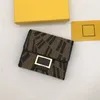 Tide Twisted Letter Buckle Wallets Unisex Floding Short Purses Card Holder Coin Wallet Candy Color Bag With Box