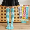 طماق الجوارب 5pairslot Girls Socks Cartoon Rabbit Tiger Owl متوسطة أنبوب عالية القطن الأطفال طول الركبة 212Y 2201006