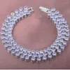 Link bransoletki naturalne fioletowe bransoletka biżuteria morch morch dla kobiet sześcienna cyrkon srebrna biżuteria ślubna Bieczek 2023 OS0103