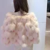 Dames vacht real s jas 2022 blokvormige natuurlijke jas mode winter uit het deler worden