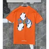 T-Shirt Erkekler Yaz Erkek Lüks T Shirt Marka Chan Com Horseshoe Flower Tees Klasik Çapraz Sanskrit Mektubu Kısa Kollu Tasarımcı Tshirts Kadınlar Top Gn23