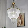 Chandeliers Luxury French Crystal Curtain Chandelier Living Room Retro Romantic Wedding Decoration Lighting Bedroom Dining