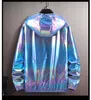 Jackets 2021 Summer Colorful Shiny Sunscreen Clothing for Men and Women Couples Thin Breathabor Jacket Trend Large Size Y2210