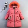 Jaquetas garotas jaquetas capuzes casacos de lã Winter Kids Outerwear menina menina quente e grossa Casaco infantil roupas para casacos.