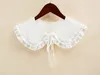 Bow Ties Linbaiway 2022 Women Girls Solid Color Fake False Collar Detachable Collars Female Blouse Dress Shawl Clothes Accessories