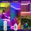 Strips Bluetooth Fita LED Strip RGB Lights For Room Mural Chambre Flexible Ribbon Light Luz Leds Bande App Music Controller