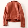 Женская кожа высокого качества автомобильных женских курток Spring Coats Pu Lady Juper