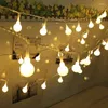 Strings 100LED Ball Fairy Light String 10M Twinkle Lights Garlands EU/US Plug Christmas LED Bulbs Lamp Celebration Holiday Party Wedding