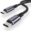 100W PD till USB C Kabel Rätt vinkeltråd för mobiltelefon 5A Snabb laddningsladd 90 graders kabel
