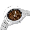 Wristwatches Leopard Quartz Watch Animal Skin Print Exclusive Boy Wrist Design Stainless Outdoor Affordable Wristwatch