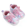 First Walkers Born Baby Shoes Semelle souple pour bébé fille Prewalker Sneaker