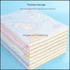 Notepads Cute Waterproof Notebook B5 Soft Leather Simple Cartoon Notepad Pvc Creative Student Diary Good Writing Quality Colors Gift Dhay4