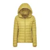 Mulheres para baixo parka fina jaqueta pato branco para baixo jaquetas ultraleves primavera e outono e inverno casacos quentes portátil outwear 220930