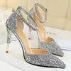 Sandals BIGTREE Shoes Heels 2022 New Woman Pumps Sequins High Heels Women Shoes Fashion Ladies Shoes Gold Sliver Stiletto Heels Sa6051442