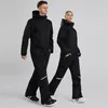 Skipakken Mannen Vrouwen Jumpsuit Winter Warm Winddicht Waterdichte Jas Broek Set Vrouwelijke Mannelijke Ademend Snowboarden Sneeuw 220930