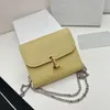 Trendy Chain Mini Shoulder Wallets Bags Designer Metal Buckle Purses Women Handbag Small Chain Clutches With 2022