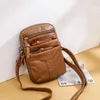 HBP Soft Leather 2023 New Bags Vertical Summer Summer Propostoile Women Mini Mother Bagging Baging Mobile Phone Messenger Bage