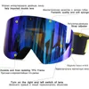 Lunettes de plein air Lunettes de ski magnétiques avec lentille polarisée à double couche ing Antibuée UV400 Snowboard Hommes Femmes Lunettes 220930