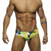 Menina de banho masculina Brand Brand Natação Camuflagem Swimsuit Sexy Low Caist Briefs boxeadores de roupas de banho Ratchwork Color Hot Sell Summer J220913