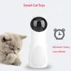 Cat Toys Otomatik Lazer Pet Kediler için USB Şarj Etme Etkileşimli Chase Oyuncak 5 Dönen Mod Akıllı Komik