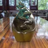 Fragrance Lamps Decorative Backflow Incense Burner Calm Mood Ceramic Waterfall Censer Holder For Desk