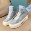 Luxe merk driehoek casual schoenen heren overschoen nylon roze ontwerper mevrouw Gao Bang Chaussure Klassieke canvas sneakers