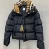 Классическая модная съемная куртка женская зима теплое перо в талистах короткая тепловая хлопчатобумажная куртка Размер пальто SML