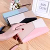 2022 Lady Long Wallet Korean Version Stitching Designer Purse Zipper Multi-kort Explosive Zero Wallet Wallet Card Bag